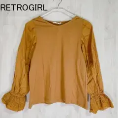 【美品 タグ付き】RETRO GIRL ボリュームスカラップ袖カットソー