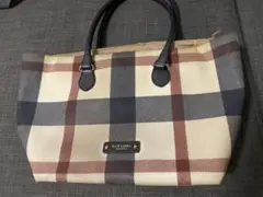 ブルーレーベル チェック柄 バッグ 中型