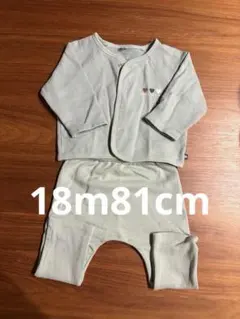 petit bateau ミントグリーン セットアップ 81cm