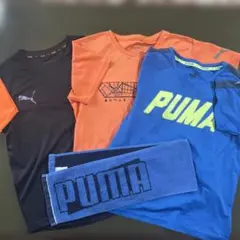 値下げ‼︎キッズPUMA Tシャツ 3枚セット140.150速乾ドライさらさら