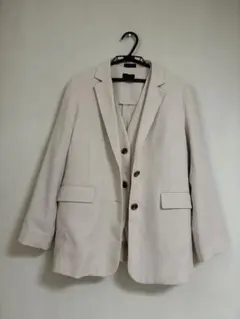 テーラードジャケット セットアップ ベージュ