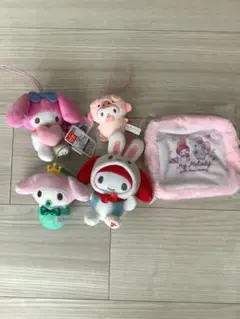 マイメロ　ポーチ　マスコット　5個セット