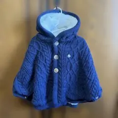 POLO Baby モコモコニットポンチョ　80㎝