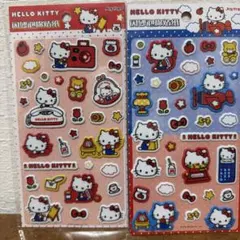 ぷっくりシール/キティ/2点セット