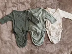 新生児〜1ヶ月⭐︎長袖ボディスーツ3枚SET⭐︎アニマル柄が可愛い♡