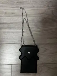 nori enomoto ノリエノモト　スマホショルダー　黒 ブラック メンズバッグ｜nori enomoto