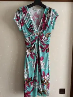 FIFILLES Paris 総柄 ひざ丈ワンピースのサムネイル