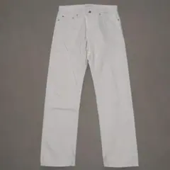 31㌅UNIQLO JEANSオフ ホワイト ストレートデニムパンツ