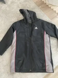 adidas ベンチコート 150 黒/グレー