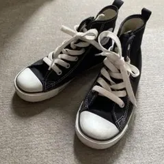 値下げ★コンバース オールスター ブラック キッズシューズ ハイカット　19cm