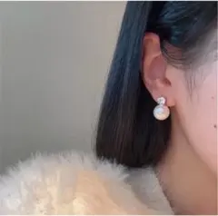 パール イヤリング クリップ　フォーマル パーティー