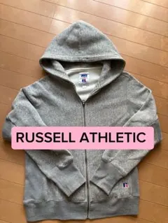RUSSELL ATHLETIC ジップパーカー L グレー 90s風