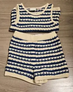 ZARA ニットタンクトップとショートパンツセット
