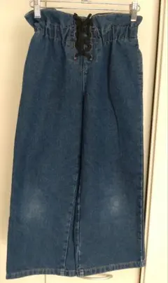 デニム ワイドパンツ GU 140サイズ　パンツ