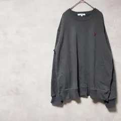 ユーエスポロアースン　大きいサイズ　トレーナー　長袖　裏起毛　スウェット　灰色