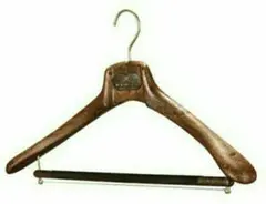 43㎝ コートハンガー 茶 マイネッティ サルトリアーレ イタリア 新品