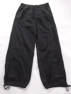 ZARA パラシュートパンツ USA M ブラック 綿100% ワイド ザラ