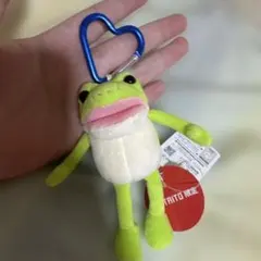かえる ぬいぐるみ マスコット ハートカラビナ付き新品タグ付きお値下げ可