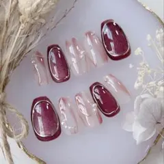 現品　ニュアンスネイル　マグネット　マーブル　成人式　結婚式　卒業式　入学式