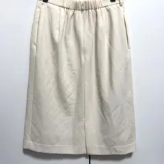 OFUON オフオン タイトスカート ひざ丈 アイボリー サイズ40 ゴム