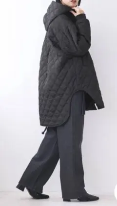 coca・コカ‪☆フード取り外し可キルトコート