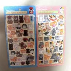 BONBON DROP シール　和柄　犬、猫セット
