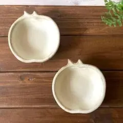 益子焼 Kinari ♧りんごの小皿 2枚