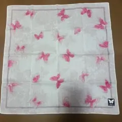 HM 蝶のプリント ハンカチ