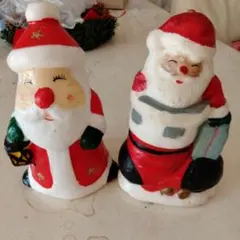 サンタクロース ロウソクハンドメイド 2体セット