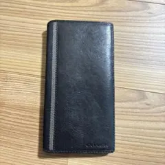 COACH 長財布 フラップウォレット 折りたたみ ロゴ型押し レザー ブラック
