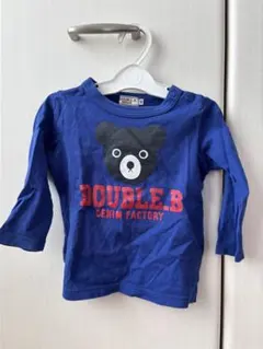 DOUBLE.B ネイビー 長袖Tシャツ