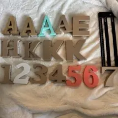アルファベット 数字 オブジェ ひとつ¥300 アルファベット 数字 オブジェ ひとつ¥300 - メルカリ