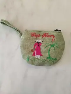 【新品未使用】ベトナム刺繍ポーチ