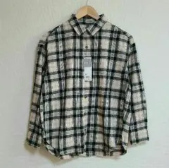 ★新品未使用品★ジーユー★GU★フランネル★チェックシャツ★長袖★カットソー