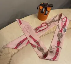 限定HERMES ツイリー ブリッドドゥガララブ パステルブルー×グリーン