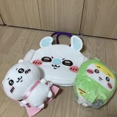 ちいかわおかおBIGボストンバッグ　将来のゆめ　雨の日BIGぬいぐるみ　モモンガ