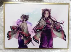 鬼滅の刃　C106　繋ぐ 「しのぶとカナエ」　B賞　アクリル色紙