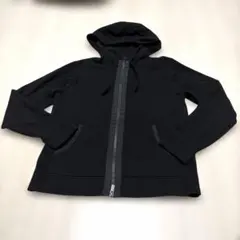 今日だけ価格。ユニクロ＋Jの黒の本体カシミヤ100%フード付きワイドパーカー