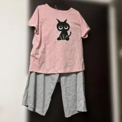 香月和夫 kazuo katsuki アートコレクションルームウエア上下セット猫