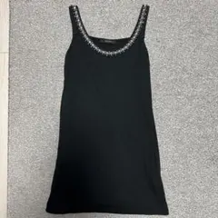 JEANASIS ビジュー付きキャミソール ブラック　Fサイズのサムネイル
