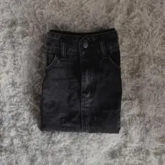 Dazy Aライン デニムスカート 黒