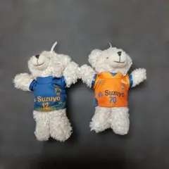 清水エスパルス ベアキーチェーン 2体セット　チェーン部破損品
