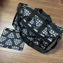 【未使用級✨】レスポートサック　ボストンバッグ　ブラック　大容量　旅行用 2025年最新】LeSportsac ボストンバッグ・旅行用バッグの人気アイテム