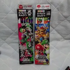三菱鉛筆 かきかたえんぴつ 2B スプラトゥーン スーパーマリオ