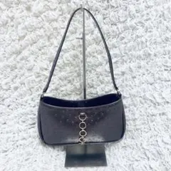 MK MICHELKLEINアクセサリーポーチ　ワンショルダー オーストリッチ風