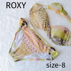 ROXY　ロキシー　レディース　セパレート水着　カラー　ビキニ　サイズ8　黄色