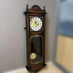 CITIZEN シチズン クロフォードⅡ 掛柱時計 モダン メロディ付き 未