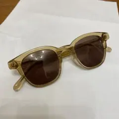 クリアベージュ オーバーサイズラウンドサングラス　Zoffサングラス