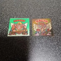 旧ビックリマンシール　怪奇ミロク・インカ　怪奇ムガル