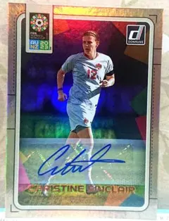 christine sinclair サイン panini auto カード